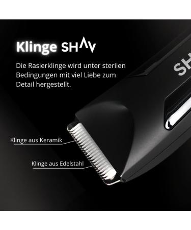 Shav Cutfree Waterproof Electric Trimmer | Men's Intimate & Body Hair Groomer with Changeable Ceramic Blade - Buy Online on GoSupps.com