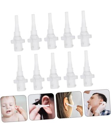 Healeved 10pcs Disposable Ear Washer Tips Compatible Ear Cleaning Tools Smooth Surface for Safe Earwax Removal Durable Material for Home Use - Buy Online on GoSupps.com