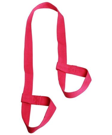 PlayCool Durable Yoga Mat Harness Strap Sling Yoga Mat Carrying Strap - Rosered2