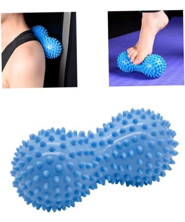 Stingy Spiked Massage Ball - Peanut Shape Hand & Foot Device for Deep Muscle Relaxation - 2 Pack Blue - Buy Online on GoSupps.com