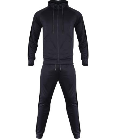 Hanxiulin Men's Training Suit - Casual Jogging Sportswear Long Sleeve Jacket for Autumn & Winter Dark Gray 3XL - Buy Online on GoSupps.com