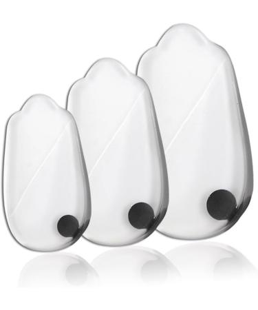 FRCOLOR Silicone Gel Heel Inserts - 2 Pairs Transparent Plantar Insoles for Pain Relief - Size 11x6cm - Buy Online on GoSupps.com