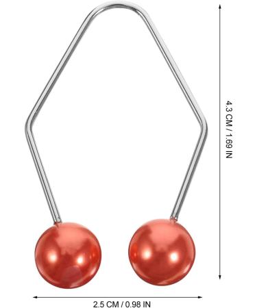 Beavorty 1 Pair Dimple Maker Metal Dimple Trainer Cheeks Balls Forming Mouth Exerciser Effortlessly Obtain Dimples Charming Smile Tool for Face Cheek Red - Buy Online on GoSupps.com