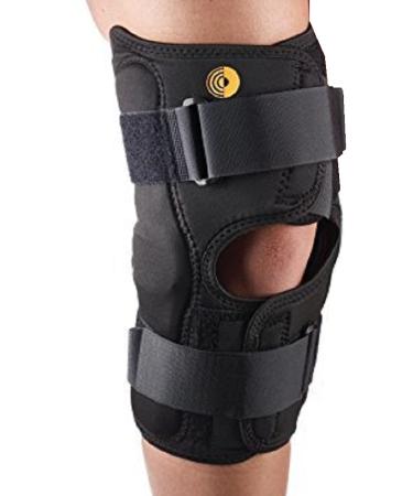 Corflex CoolTex Anterior Closure Wrap Around Hinged Knee Brace-L - Open Popliteal