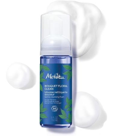 Melvita Gentle and Natural Cleansing Foam Light and Airy Texture Bewitching Floral Scent Eco-Friendly Suitable for All Skin Types 150ml Bouquet Floral Range - Buy Online on GoSupps.com