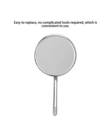 20 Professional Tooth Mirrors Replacement Heads - Stainless Steel Odontoscope - 2.2cm Diameter - High-Quality Dental Tools for Accurate Oral Examination - International Shipping Available - Buy Online on GoSupps.com