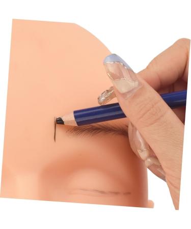 Mikinona 1 Set Wood Brow Pencil Dark Brown Tattoos Positioning Pen Blue Eyebrow Pencil - Buy Online on GoSupps.com