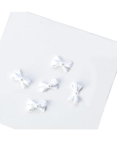 5Pcs Metal Nail Art Studs 3D Nail Art Metal Nail Art Jewelry Decorations Pearls Bows Nail Decoration Accessories Nail Rivets Gems Black - Buy Online on GoSupps.com