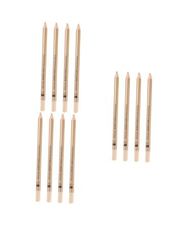 Beavorty 12 Pcs Concealer Pen Make up Concealer for Face Makeup Concealer Light Concealer White Wooden