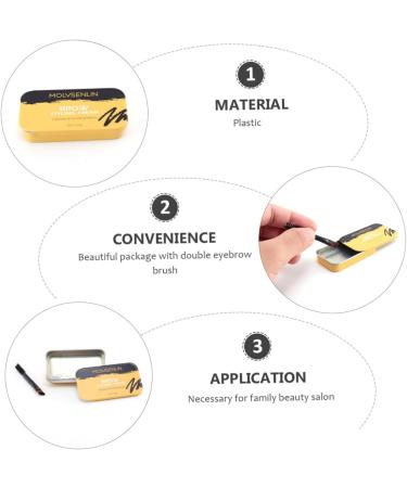 FOMIYES 2 Pcs Eyebrow Styling Cream Waterproof Suit Clear Brow Wax Eyebrow Pomade Stereotypes Eyebrow Cream - Buy Online on GoSupps.com