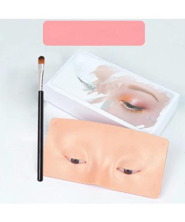 Perfect Aid to Makeup Practice Face Board Silicone Makeup Face - Practice Skin Board with Brush for Lash View Eyelids Training - Buy Online on GoSupps.com