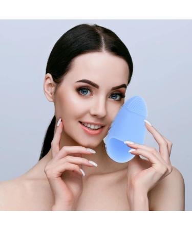 Soft Silicone Facial Cleanser Manual Brush Exfoliator Face Scrubber Brush - Buy Online on GoSupps.com