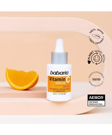  Babaria Babaria - Vitamin C Face Serum 30ml | Brightens your complexion | Anti-aging facial care for women | Antioxidant treatment | Anti-dark spots | Daily use day and night | 100% vegan - Buy Online on GoSupps.com