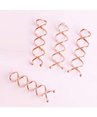 20 Pieces Spiral Bobby Pins for Bridal Bun | Rose Gold Spiral Hair Clips for Women and Girls - Buy Online on GoSupps.com
