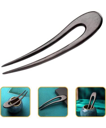FRCOLOR U-shaped Hairpin Girls Hair Accessories Bridal Hair Accessories Hair Fork 4 Prong Hair Accessories for Girls U Shaped Hair Clips for Girls Bun Hair Holder Bride French Hair up Wood - Buy Online on GoSupps.com