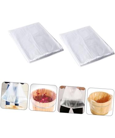 2 Feet Covers Bags or foot bath bucket liner pedicure basin basin liner clear booties pe 65.00X55.00X0.20CM As Shown - Buy Online on GoSupps.com