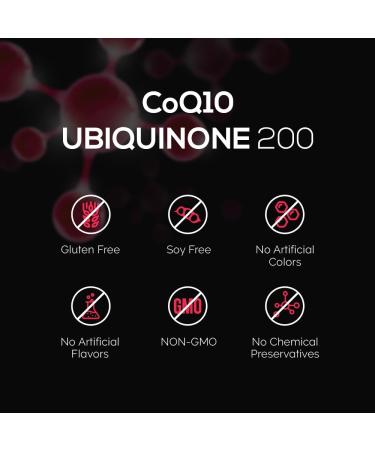 Intelligent Labs CoQ10 Ubiquinone 200mg Softgels | Coenzyme Q10 with MCT Oil for Max Absorption | Soy Sugar Gluten and GMO-Free | 120 Servings | 4 Months Supply - Buy Online on GoSupps.com