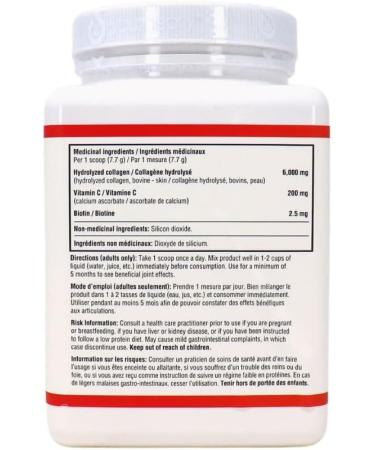 Youtheory Collagen Powder with Vitamin C and Biotin Hydrolyzed Formula for Optimal Absorption Skin Hair Nails and Joint Support Unflavoured 231 g - Buy Online on GoSupps.com