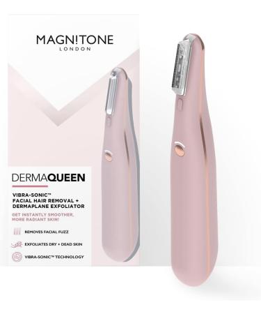 Magnitone DermaQueen Vibra-Sonic Facial Hair Removal & Dermaplane Exfoliator Radiant Skin, Hair Removal & Exfoliation with Vibra-Sonic Technology - Buy Online on GoSupps.com