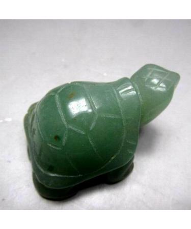 2"/45g Green Turtle Handmade Stone Carving - Crystals and Stones Specimen Home Decor feng Shui Home Goods - Buy Online on GoSupps.com