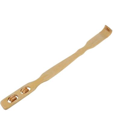 Bamboo Back Scratcher - 45 cm Body Massage Tool in Beige | Eco-Friendly Relief - Buy Online on GoSupps.com