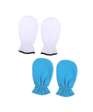 minkissy 2 Pairs Essential Oil Gloves Paraffin Bath Mittens Portable Paraffin Mitts Hand Spa Mittens Professional Wax Gloves Reusable Paraffin Mitts Wax Mitts Body Supplies Flannel
