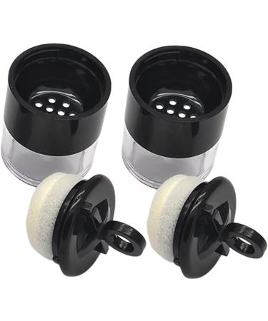 Ipetboom 10pi ces Bo te De Poudre R utilisable Avec Houppette Conteneur De Maquillage Portable Pour Voyage Et Usage Quotidien 7x4cmx5pcs noirx5pcs - Buy Online on GoSupps.com
