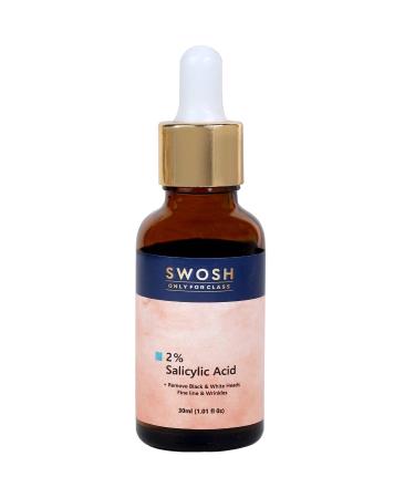 SWOSH 2% Salicylic Acid Serum 30 Ml With Glycerin And Aloe Vera Extract - For All Skin Types (Men & Women)