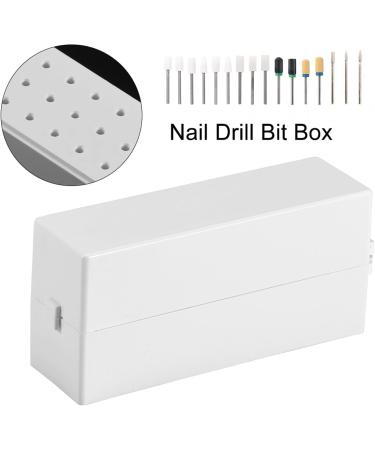 Nail Drill Bit Box 30 Holes Dustproof Drill Bit Case Holes Nail Art Drill Grinding Head Bit Display Storage Box Rack Manicure Tool Suitable for Professional Use or Home Use - Buy Online on GoSupps.com