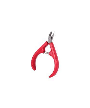 HCHGJKN Nail Clippers 1pc Nail Art Red Stainless Steel Cuticle Manicure Cutter Nippers Clipper Tool Cuticle Scissor Trimmer Manicure Tool(Red)