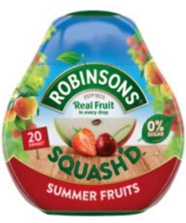 Robinsons Squash'd - Pack of 2 Flavors - 2 Robinsons Orange and 2 Robinsons Summer Fruits - 0% Sugar - Real Fruit in Every Drop - Buy Online on GoSupps.com