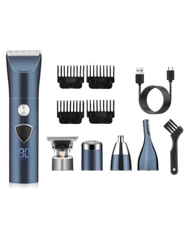 KIKAPA Beard Trimmer for Men Electric Hair Clipper Cordless Mens Grooming 5 in 1 Kit Hair Trimmer & Mustache Trimmer & Nose Easy Install Easy to Use