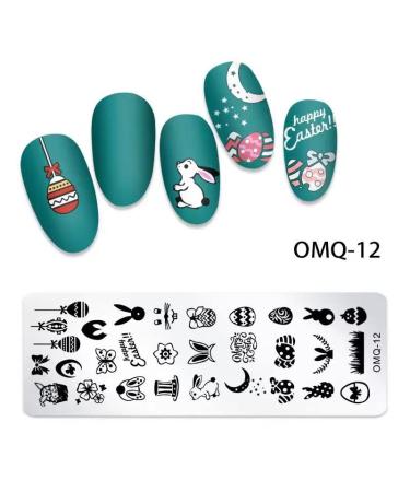 Faiteary 6Pcs Nail Stamping Plates Set - Butterfly Leaves Flowers Animals Letters Geometric Pattern for DIY Nail Art - Buy Online on GoSupps.com