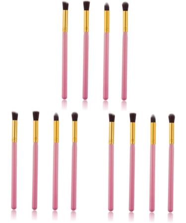 DOITOOL 12 Pcs Eyeshadow Eye Shadow Eye Cosmetic Brushes Eye Make-up Brush Kit Set Beauty Tools Dropshipping mediumx3pcs Pink+goldx3pcs - Buy Online on GoSupps.com