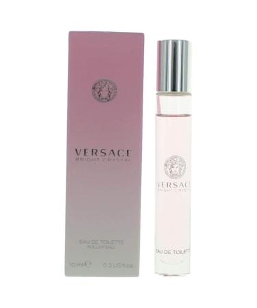 Versace Bright Crystal 0.3 Fl Oz Eau de Toilette Rollerball Floral Fresh Pomegranate 0.3 Fl Oz (Pack of 1)