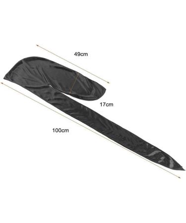 Durag and Bonnet Set - 2pcs Satin Long Tail Doo Rag & Elastic Sleep Cap - Solid Gray Color - One Size - International Shipping Available - Buy Online on GoSupps.com
