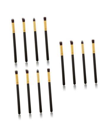 FOYTOKI 12 Pcs Eye Make-up Brush Kit Creme Eyeshadows Eyeliner Makeup Pencil Glitter Eyeshadow Black