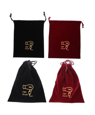 SOESFOUFU 4pcs Storage Bag Tote Bag for Travel Drawstring Hairdryer Bag Hair Dryer Travel Bag Hair Curler