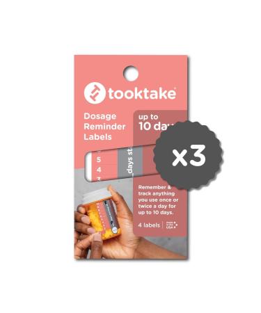 10-Day Tracking Stickers/3 Pck for Vitamins & Medication in Any Form Vitamin Organizer Easy Pill Tracker Daily Pill Organizer Medicine Organizer Weekly Pill Box 7 Day Week AM/PM Day & Night 10 Day