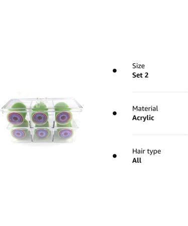 Kamay's Hair Rollers (5 Size 30 count acrylic combo Nylon Sticky 30PCS 5 Size Plus Crylic Organiser Set) - Buy Online on GoSupps.com
