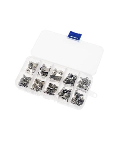 DHAEY SeroNi 10 Types Replacement Metal Batteries Spring Contact Plate Silver for Batteries