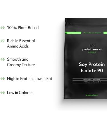 Protein Works Soy Protein 90 Isolate Powder | 100% Plant-Based | Chocolate Silk 500g - Buy Online on GoSupps.com