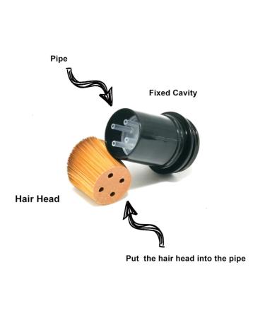 Buy Baluue Retractable Makeup Brush Mini Multifunction Foundation & Blush Brush for Travel | Black - Buy Online on GoSupps.com