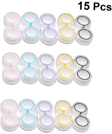 Travel Contact Lens Organizer Set - 45 STK Colored Lens Containers Soaking Mini Holders & Storage for Easy Travel - Buy Online on GoSupps.com
