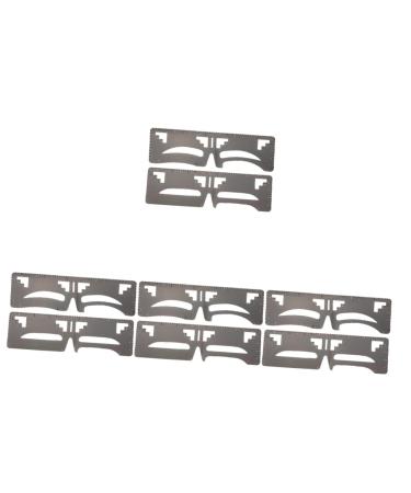 FOMIYES 8 Pcs Eyebrow Ruler Brow Stencil Eyebrow Makeup Tool Molds Brow Template Eyebrow Shape Makeup Tools