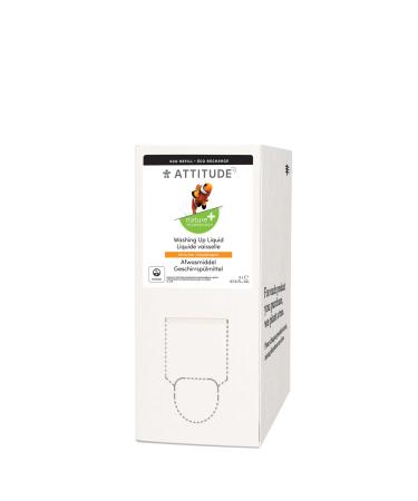 ATTITUDE Washing up Liquid EWG Verified Advanced Degreasing Power Plant- and Mineral-Based Ingredients Vegan Citrus Zest Bulk Refill 2 Litres Citrus Zest 2 l (Pack of 1) - Buy Online on GoSupps.com
