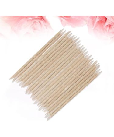 Milisten Skin Picker Nail 100pcs Nail Art Orange Wood Sticks Cuticle Pusher Remover Dead Skin Pusher Rhinestone Picker Manicure Pedicure Tool Cleaning Wand Metals - Buy Online on GoSupps.com