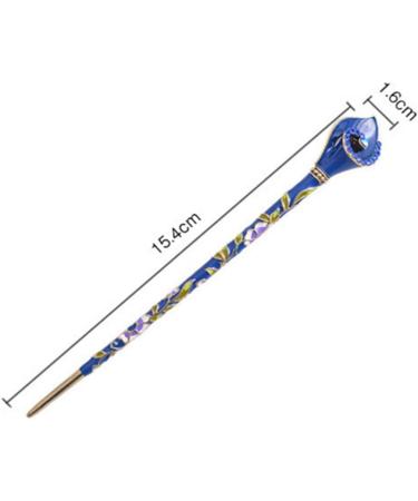 Beaupretty Chinese Rhinestone Hair Stick Hair Chopsticks Hairpin Chignon Pin Hair Accessories (Blue) - Buy Online on GoSupps.com