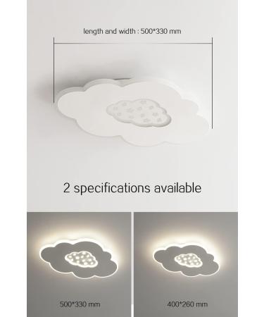 Buy Baerolc LED Ceiling Light for Children's Room - 40cm Dimmable Cloud Lamp with Remote Control | 3000K-6000K | 24W Lighting for Baby Room Bedroom Living Room - Buy Online on GoSupps.com