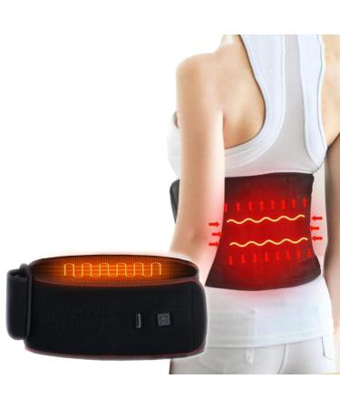 Pay Attention to Belt Back 31 * 19 * 6 Lower Back Heating Pad Rechargeable Heated Waist Belt Back Brace for Lumbar and Abdominal Pain Relief